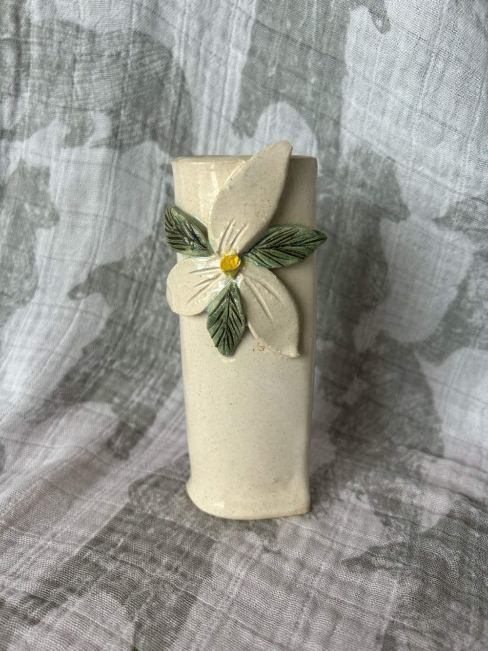Pottery Trillium Bud Vase